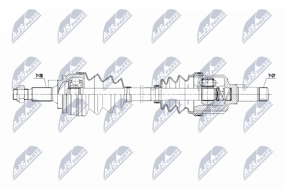 Приводной вал NTY NPW-PE-119