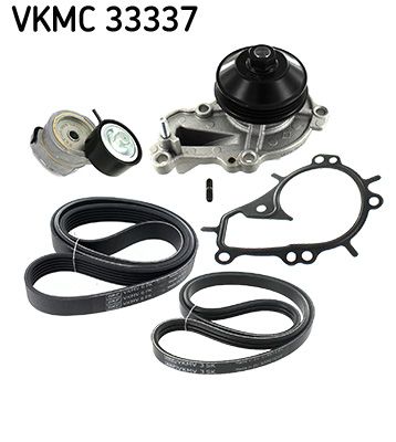 Ūdenssūknis + ķīļrievu siksnas komplekts SKF VKMC 33337