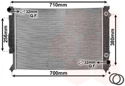 Radiators, Motora dzesēšanas sistēma VAN WEZEL 03002157