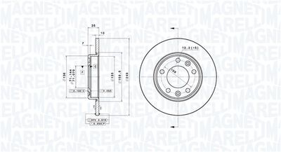 Тормозной диск MAGNETI MARELLI 360406140001