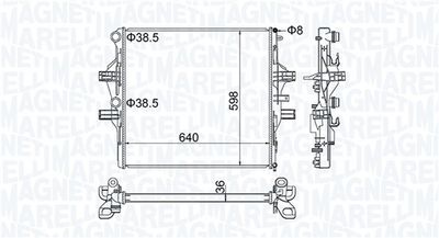 Radiators, Motora dzesēšanas sistēma MAGNETI MARELLI 350213204700
