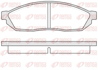 Bremžu uzliku kompl., Disku bremzes REMSA 0111.00