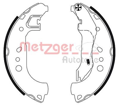 Bremžu loku komplekts METZGER MG 132