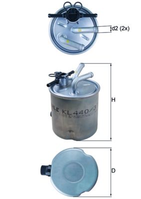 Топливный фильтр KNECHT KL 440/37
