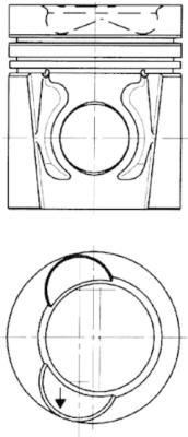 Поршень KOLBENSCHMIDT 94446600