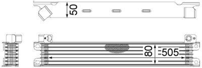 Eļļas radiators, Motoreļļa MAHLE CLC 175 000S