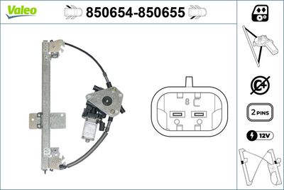 Стеклоподъемник VALEO 850654
