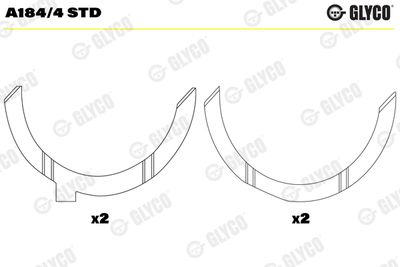 Distancpaplāksne, Kloķvārpsta GLYCO A184/4 STD