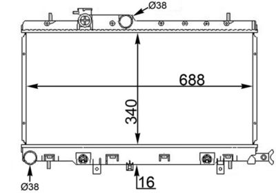 Radiators, Motora dzesēšanas sistēma MAHLE CR 1564 000S
