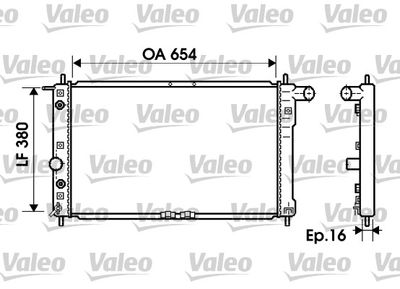 Radiators, Motora dzesēšanas sistēma VALEO 734764