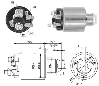 Ievilcējrelejs, Starteris MAGNETI MARELLI 940113050044