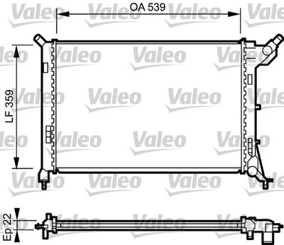 Radiators, Motora dzesēšanas sistēma VALEO 734326