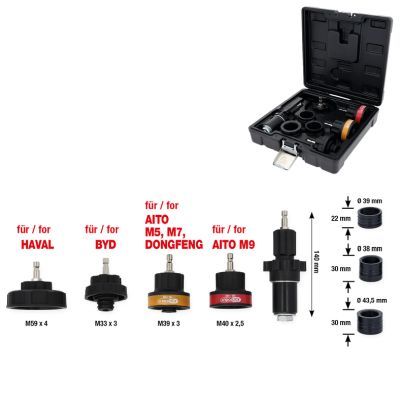 Adapteris, Dzesēšanas sist. spiediena pārbaudes komplekts KS TOOLS 150.2330