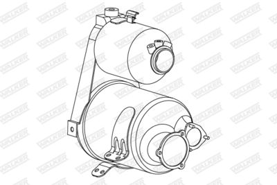 Nosēdumu-/Daļiņu filtrs, Izplūdes gāzu sistēma WALKER 73385