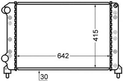Радиатор, охлаждение двигателя MAHLE CR 753 000S
