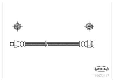 Тормозной шланг CORTECO 19030447