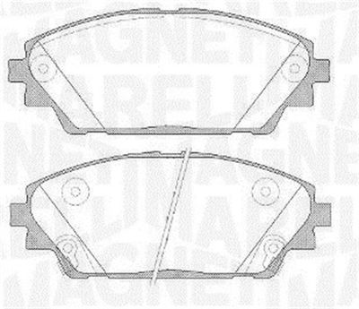 Bremžu uzliku kompl., Disku bremzes MAGNETI MARELLI 363916060808