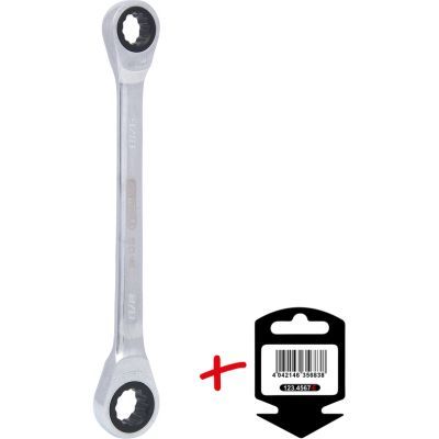 Divpusēja gredzenveida atslēga ar sprūdmehānismu KS TOOLS 503.4402-E