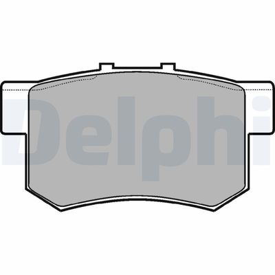 Комплект тормозных колодок, дисковый тормоз DELPHI LP948