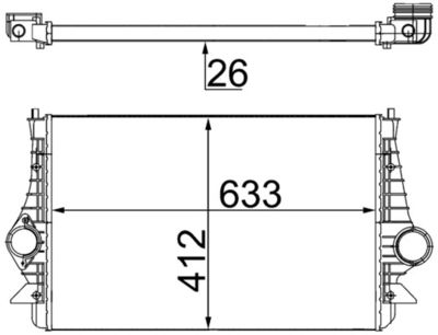 Интеркулер MAHLE CI 197 000S