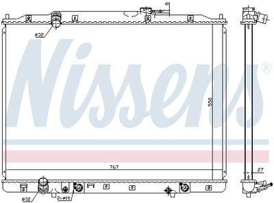 Radiators, Motora dzesēšanas sistēma NISSENS 68151