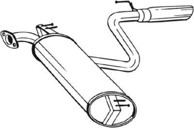 BOSAL 228469 Izplūdes gāzu trokšņa slāpētājs