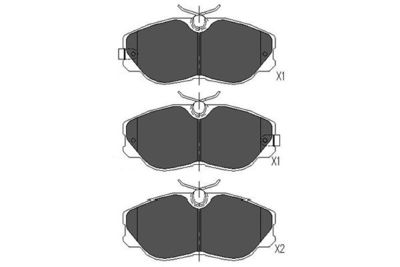 Bremžu uzliku kompl., Disku bremzes KAVO PARTS KBP-6529