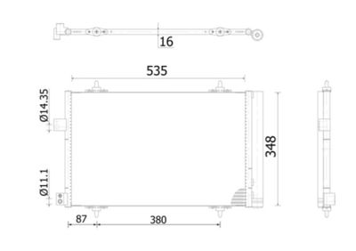 Конденсатор, кондиционер MAHLE AC 938 000S
