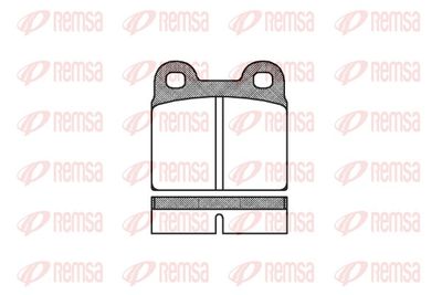 Комплект тормозных колодок, дисковый тормоз REMSA 0007.00