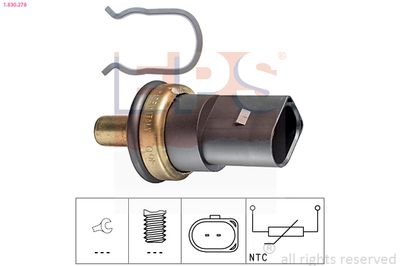 Датчик, температура охлаждающей жидкости EPS 1.830.278
