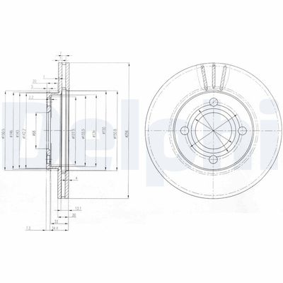 Bremžu diski DELPHI BG2333