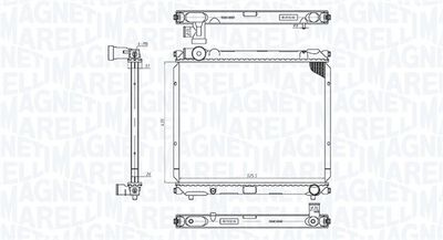 Radiators, Motora dzesēšanas sistēma MAGNETI MARELLI 350213200700