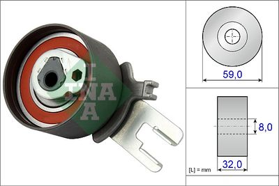 Натяжной ролик, ремень ГРМ Schaeffler INA 531 0859 10