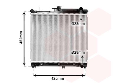 Radiators, Motora dzesēšanas sistēma VAN WEZEL 52002055