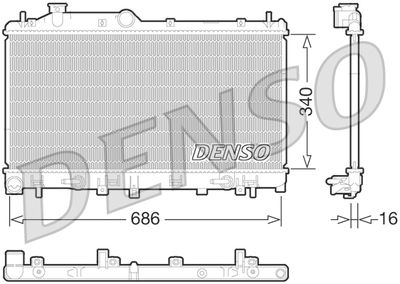 Radiators, Motora dzesēšanas sistēma DENSO DRM36015