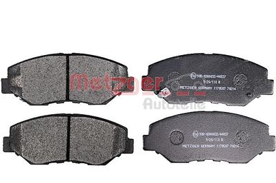 Bremžu uzliku kompl., Disku bremzes METZGER 1170507
