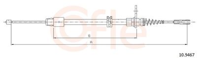 Тросик, cтояночный тормоз COFLE 92.10.9467