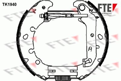 Bremžu loku komplekts FTE 9110013