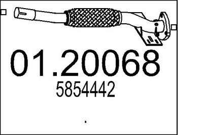 Izplūdes caurule MTS 01.20068