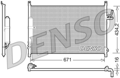 Kondensators, Gaisa kond. sistēma DENSO DCN46015