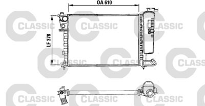 Radiators, Motora dzesēšanas sistēma VALEO 230630
