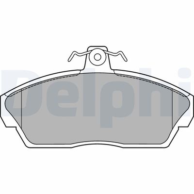 Bremžu uzliku kompl., Disku bremzes DELPHI LP1450