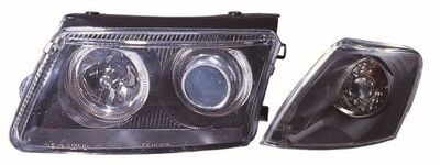 zestaw reflektorów VW HEAD & CORNER LAMP.ANGEL EYES..ECE.BLK. FIT FOR: VW.PSAT. ABAKUS 441-1178PXNDAM2