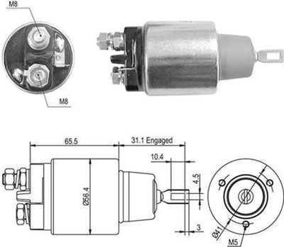 Ievilcējrelejs, Starteris MAGNETI MARELLI 940113050465