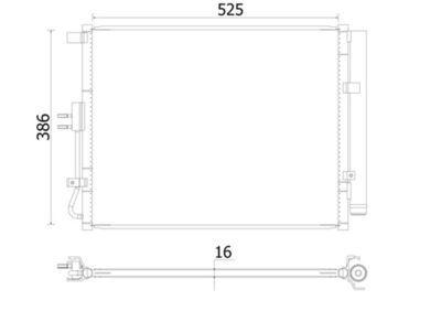 Конденсатор, кондиционер MAHLE AC 957 000S
