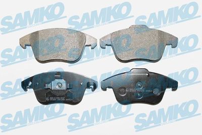Комплект тормозных колодок, дисковый тормоз SAMKO 5SP1480