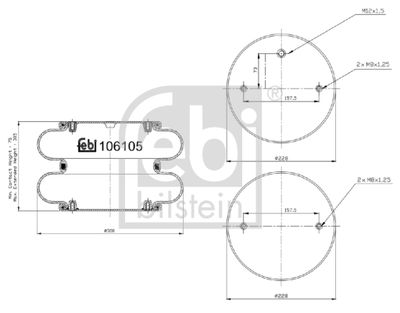 Pneimoatsperes spilvens, Pneimopiekare FEBI BILSTEIN 106105