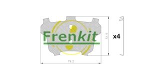 Pretčīkstēšanas plēve, Bremžu uzlikas FRENKIT 940125