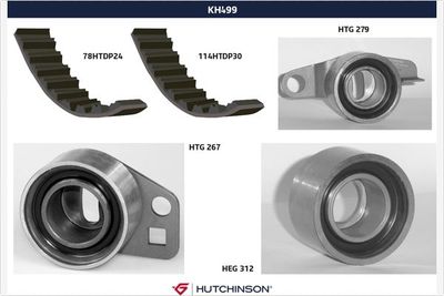 Zobsiksnas komplekts HUTCHINSON KH 499