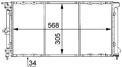 Radiators, Motora dzesēšanas sistēma MAHLE CR 737 000S